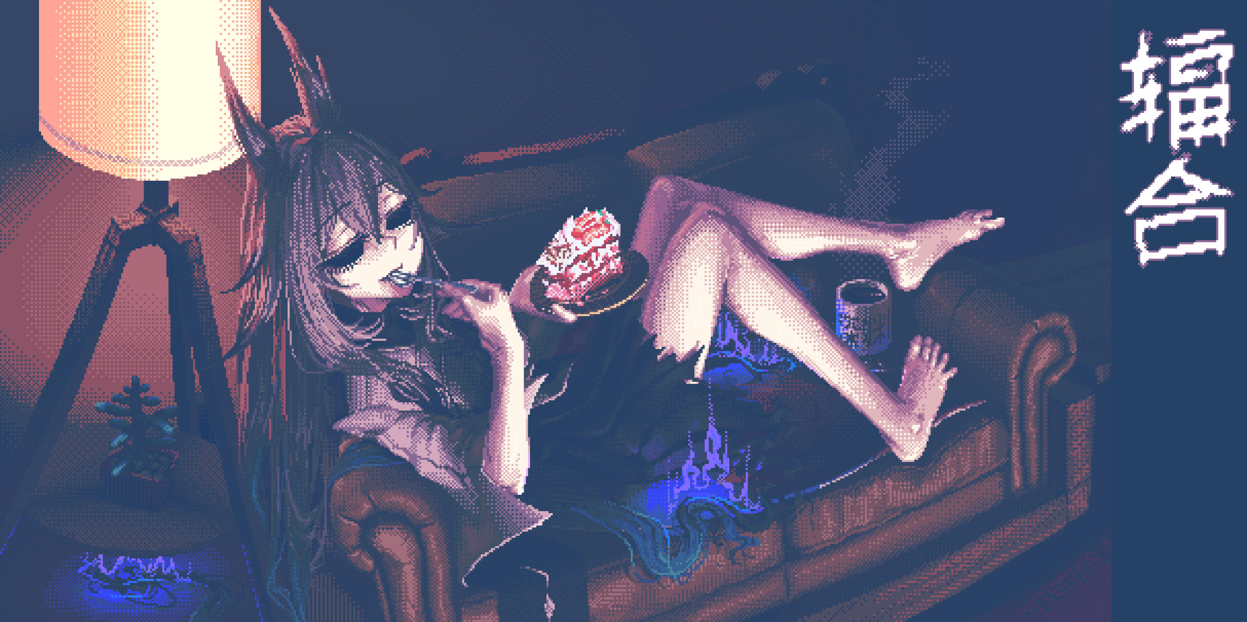 Full Render with Complex Background | 90px headsize | Noiseless | Commissioned by: @nariwan.bsky.social