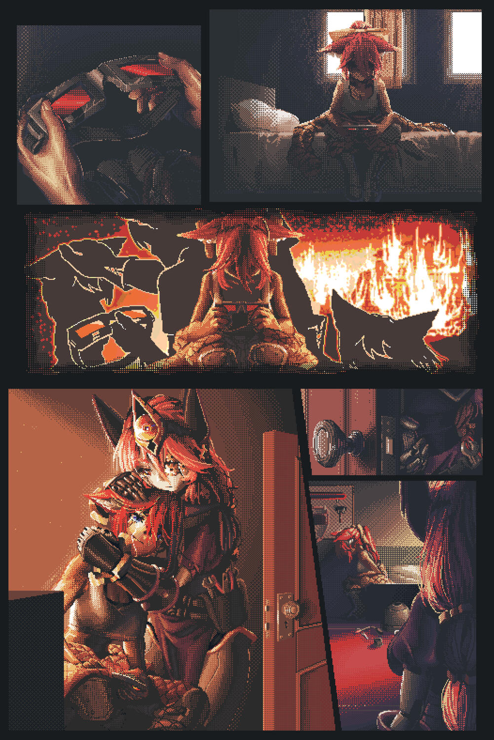 Full Render | Comic; Vary in Headsize | Commissioned by: @midoriwurm.bsky.social